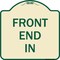 Signmission Designer Series Sign Front End In, Tan & Green Heavy-Gauge Aluminum Sign, 18" x 18", TG-1818-23938 A-DES-TG-1818-23938 - alternate 1